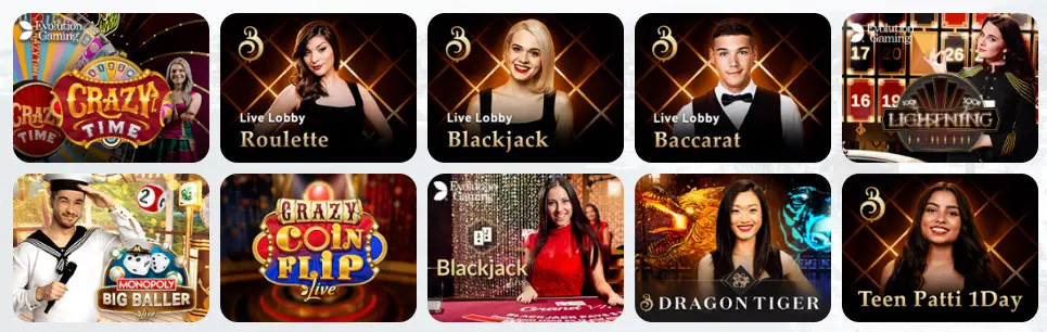 Giochi da casinò dal vivo YOJI CASINO