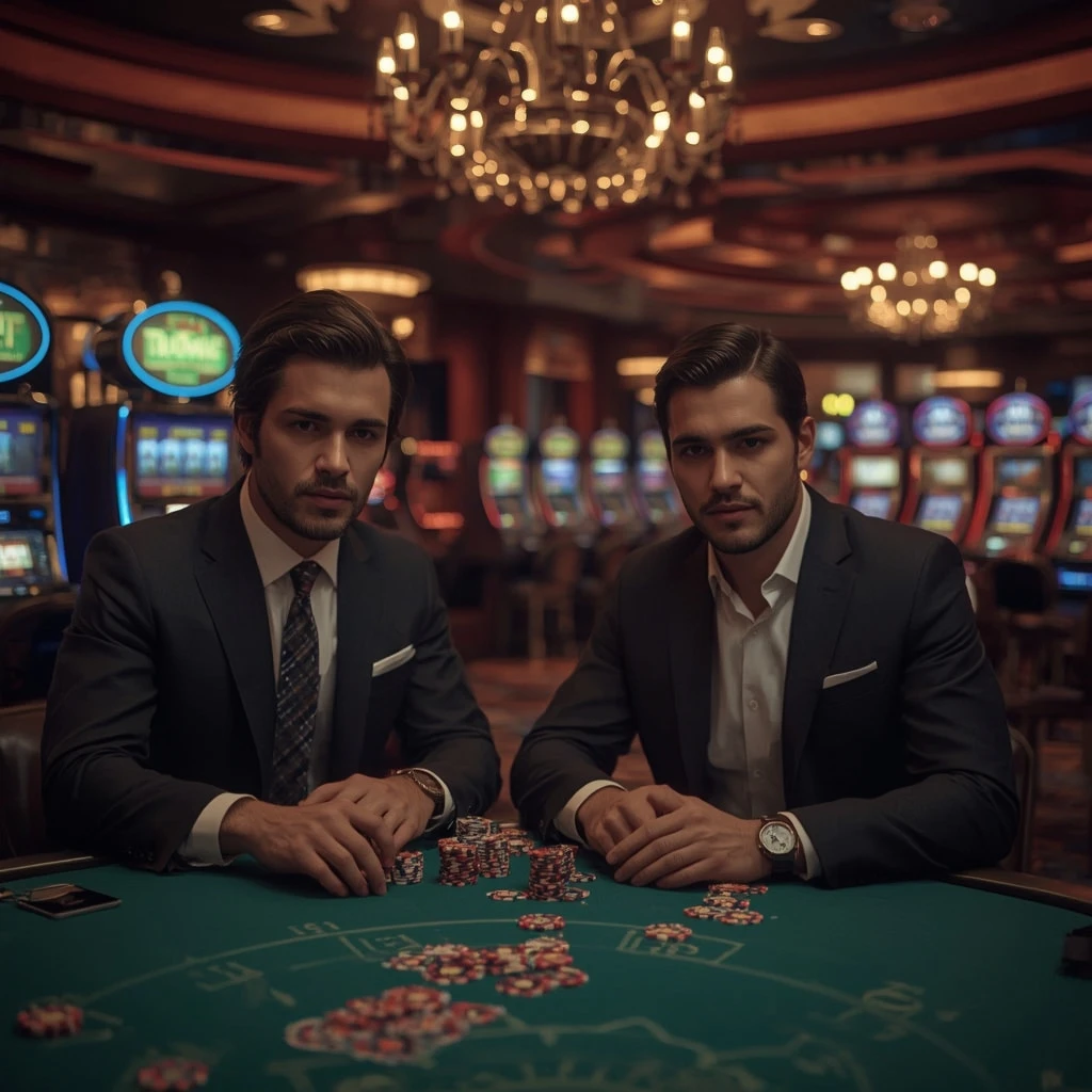 Due giocatori di poker nel YOJI CASINO